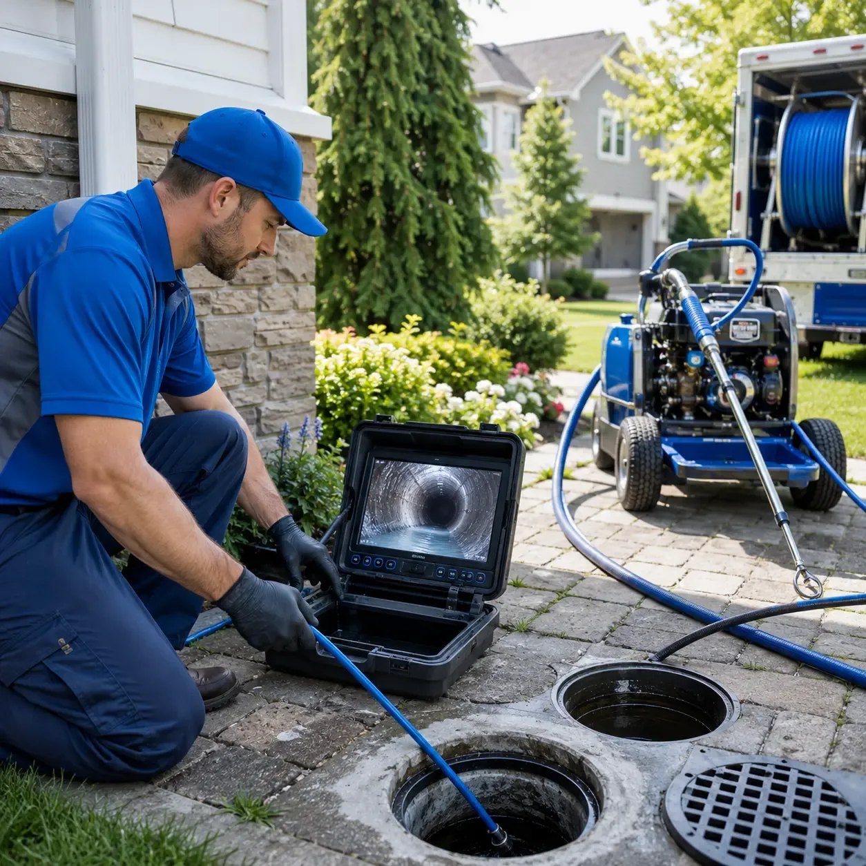 Outdoor drain cleaning professionals serving Steep Falls, ME